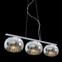 LUXERA&nbsp;46039 závěsné&nbsp;svítidlo SPHERA. Max.příkon 3x33W&nbsp;G9. Materiál kov,sklo. Barva chrom,sklo - 30% transparentn