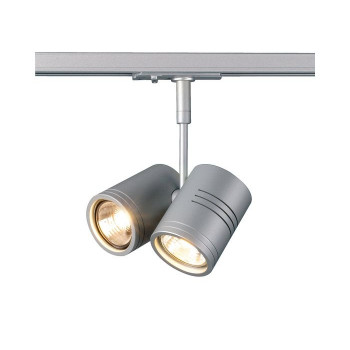 BIMA II pro jednookr. listu stribrnoseda 230V GU10 dichroidni halogen 2x50W 200° Hlava (Ø / v): 6 / 8 cm - BIG WHITE LA 143432