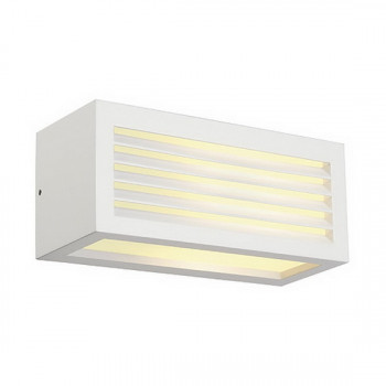 Venkovní svítidlo BOX-L E27 nástěnná bílá 230V E27 18W IP44 - BIG WHITE LA 232491