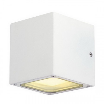 Venkovní svítidlo SITRA CUBE nástěnná bílá 230V GX53 2x9W IP44 - BIG WHITE LA 232531