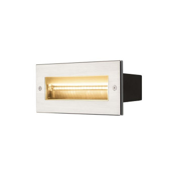 BRICK venkovní nástěnné vestavné svítidlo LED 3000K nerez 230V IP67 850lm 10W - BIG WHITE LA 233660