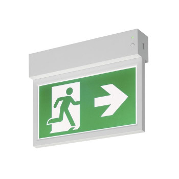 P-LIGHT Emergency Exit sign small ceiling/wall, bílá - BIG WHITE LA 240000