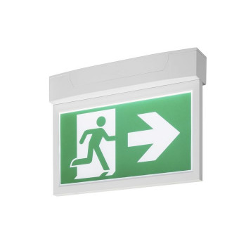 P-LIGHT Emergency Exit sign big ceiling/wall, bílá - BIG WHITE LA 240002