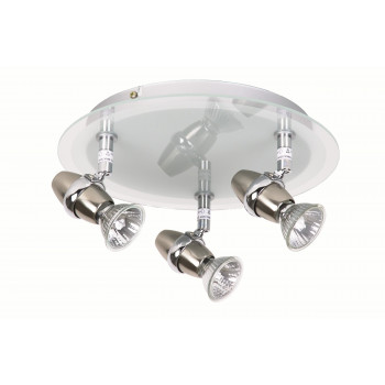 LUCIDE 10922/15/12 JEO-LED bodové svítidlo. Svítidlo 3x5W LED s paticí GU10, 3x350lm, 2700K. LED žárovky jsou součástí svítidla.