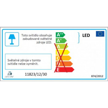 LUCIDE 11823/12/30 WAVE LED venkovní svítidlo. Svítidlo 4x3W LED, 4x180lm, 2700K. LED zdroj je součástí svítidla. IP54. Materiál