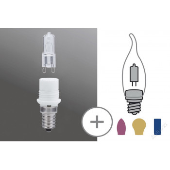 Set patice E14s 33W G9 čirá minihalogen - PAULMANN stmívatelná