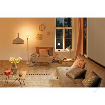 Stojací lampa Neordic Nordin černá / měď / mramor - PAULMANN 796.14