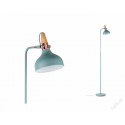 Stojací lampa Neordic Juna zelená / měď / dřevo - PAULMANN 796.54