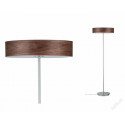 Stojací lampa Neordic Liska dřevo / chrom matný - PAULMANN 796.85