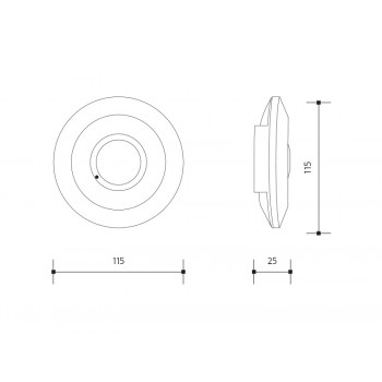 PANLUX RADAR SENSOR stropní čidlo