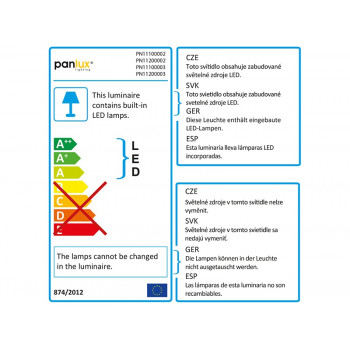 GORDON SET nábytkové svítidlo s vypínačem 21LED pod kuchyňskou linku SET 230V - studená bílá