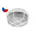 KRUH přisazené stropní a nástěnné kruhové svítidlo 100W bílá, transp.