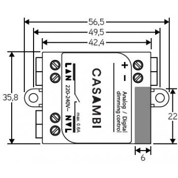 Casambi řídící jednotka Bluetooth řídící jednotka CBU-ASD 220-240V AC/50-60Hz - LIGHT IMPRESSIONS