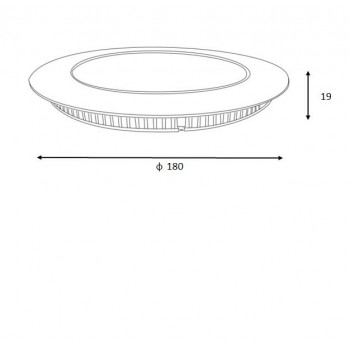 BRICE-LED Built-in Dimmable 11W Round D1