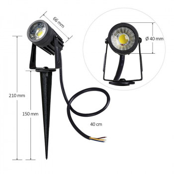 LED zahradní svítidlo 3W/IP67 GL502/2800K - LGL411