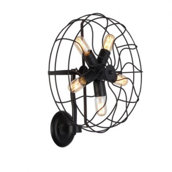 Azzardo AZ1349 - Nástěnné svítidlo FAN 5xE27/60W/230V