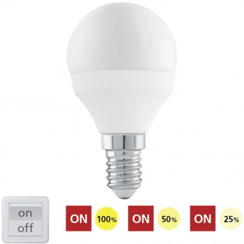 LED krokově stmívatelná žárovka E14/6W/3000K - EGLO 11583