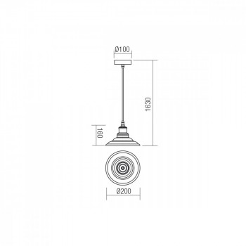 Závěsné interiérové ​​svítidlo REDO SPINNER 01-1294