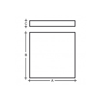 Stropní svítidlo IZAR B 102W LED 3000K akrylátové sklo bílá IB.L1.900.91 - LUCIS