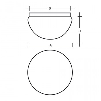 Stropní svítidlo LEDA 2x75(57)W E27 sklo opál S37.12.JS41 - LUCIS