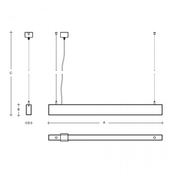 Závěsné svítidlo IZAR III 15,6W LED 3000K akrylátové sklo bílá ZLI3.L3.1200.92 - LUCIS