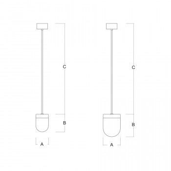 Závěsné svítidlo RETRO ZT 4,9W LED 3000K sklo opál ZT.L1.R14.45 - LUCIS