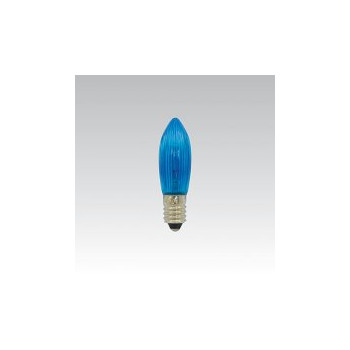 Žárovka vánoční E10 20V 3W modrá