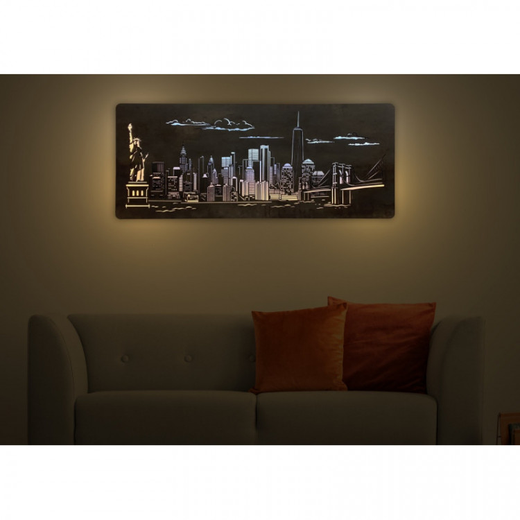 Li-Go "New York" světelný obraz s baterií 120x50cm , Li-Go, TRENDY svítidla