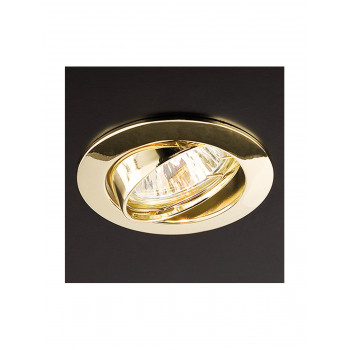 Vestavné bodové svítidlo REDO ELC 229 - 50W - GU5,3 - mosaz, REDO, TRENDY svítidla