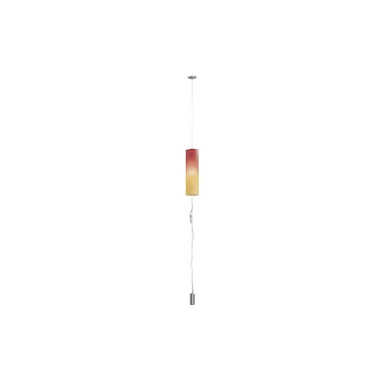 EGLO 83787 - Lustr MOBILE 1 1xE27/100W nikl/červená/oranžová, EGLO, TRENDY svítidla