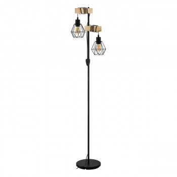 Eglo 43137 - Stojací lampa TOWNSHEND 2xE27/60W/230V