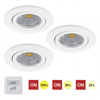 Eglo 95357 - SADA 3x LED podhledové svítidlo TEDO 3xGU10-LED/5W/230V