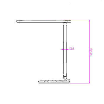 LED lampička NAOMI 7W stmívatelná+hodiny, teploměr - DL4303/W