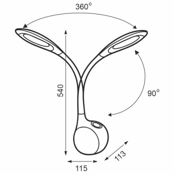 LED lampička EMILY 7W stmívatelná + RBG - DL3401/W