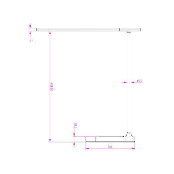 LED lampička JENY stmívatelná s časovačem,bezd.nabíjením a USB 8W - DL4305/B