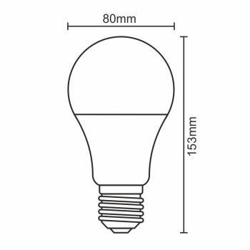 LED 18W - A80/E27/SMD/3000K - ZLS517