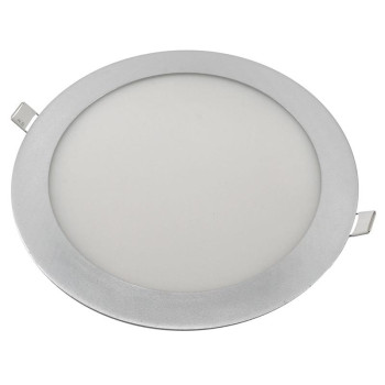 NEDES LED panel podhledové svítidlo kruh 18W 85-265V 4000K IP20 LPL124A stříbrná