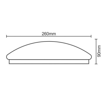 NEDES LED Koupelnové stropní svítidlo kulaté 12W IP44 LCL421/44