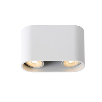 Lucide BENTOO-LED - stropní svítidlo - stmívatelné - GU10 - 2x4,5W 3000K - Bílá 09914/10/31