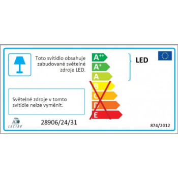Lucide BRICE-LED - podhledové svítidlo - Ø 24 cm - stmívatelné - 1x15W 3000K - IP40 - Bílá 28906/24/31