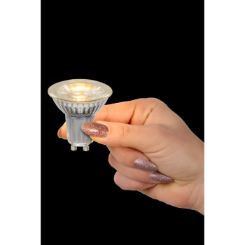 Lucide LED žárovka - Ø 5 cm - stmívatelné - GU10 - 1x5W 2700K - Průhledné 49007/05/60