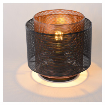 Lucide ORRIN - stolní lampa - Ø 25 cm - Černá 02504/01/30