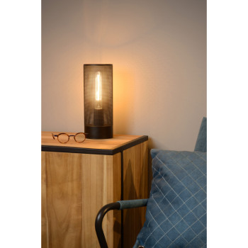 Lucide BELI - stolní lampa - Ø 12 cm - Černá 03516/01/30