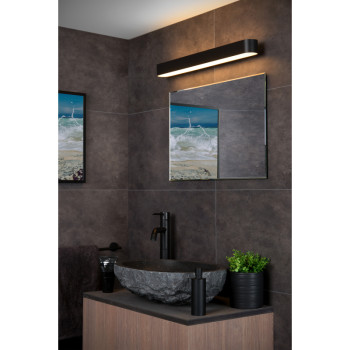 MADELON Nástěnné svítidlo do koupelny - LED - 1x9W 2700K - IP44 - Černá