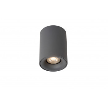 Lucide BENTOO-LED - stropní svítidlo - Ø 8 cm - stmívatelné - GU10 - 1x4,5W 3000K - Šedá 09912/05/36