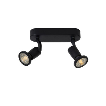 Lucide JASTER-LED - stropní svítidlo - LED - GU10 - 2x5W 2700K - Černá 11903/10/30