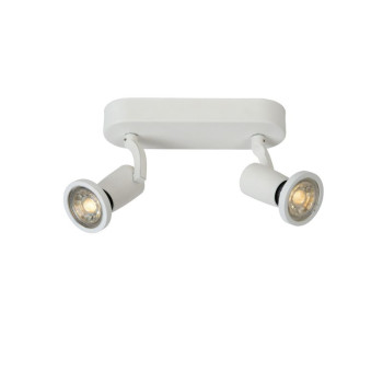 Lucide JASTER-LED - stropní svítidlo - LED - GU10 - 2x5W 2700K - Bílá 11903/10/31