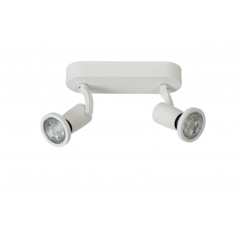 Lucide JASTER-LED - stropní svítidlo - LED - GU10 - 2x5W 2700K - Bílá 11903/10/31