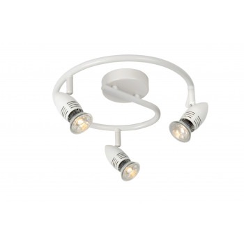 Lucide CARO-LED - stropní svítidlo - Ø 31 cm - LED - GU10 - 3x5W 2700K - Bílá 13955/14/31