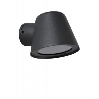 Lucide DINGO-LED - nástěnné svítidlo venkovní - stmívatelné - GU10 - 1x5W 3000K - IP44 - Černá 14881/05/30